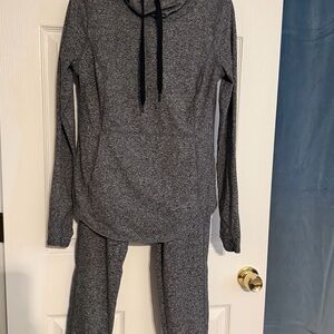 Zella Heather Gray Hoodie & Jogger Set